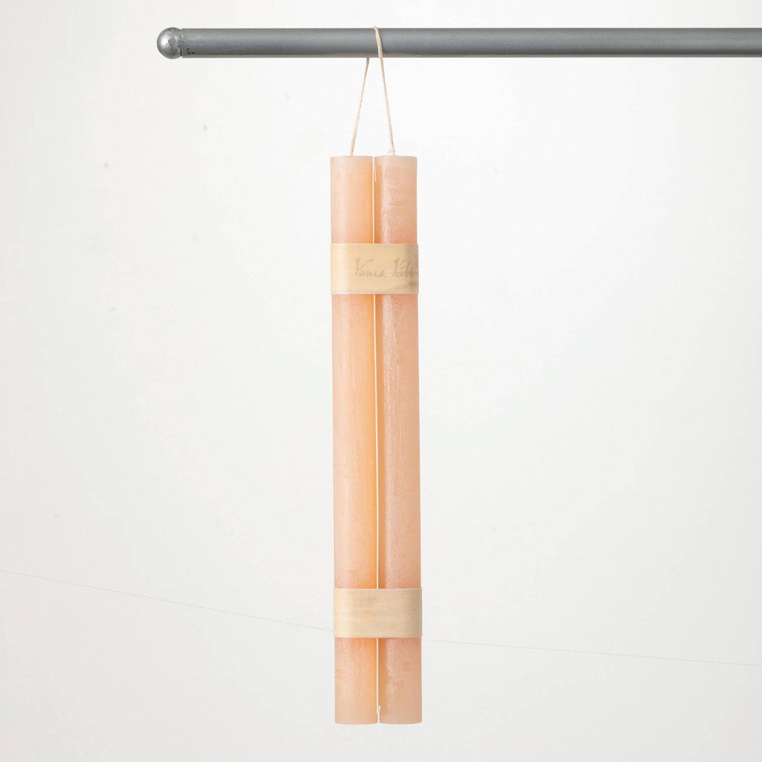 PINK SAND HANGING TAPER CANDLES