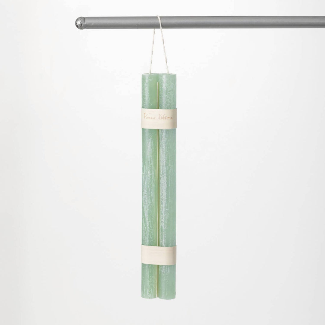 AQUA BLUE HANGING TAPER CANDLES