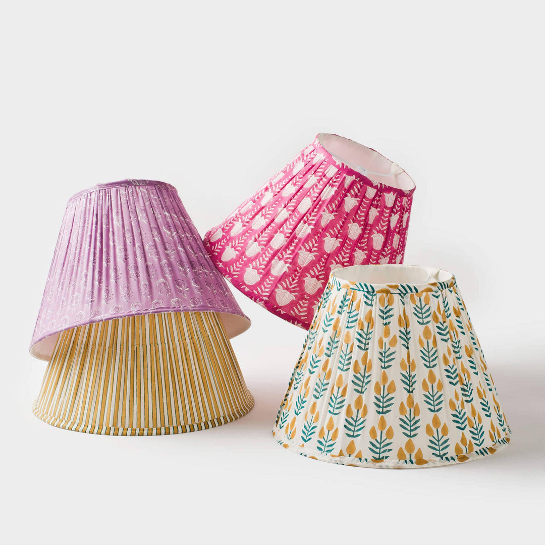 Tulip Gathered Floral Lampshade
