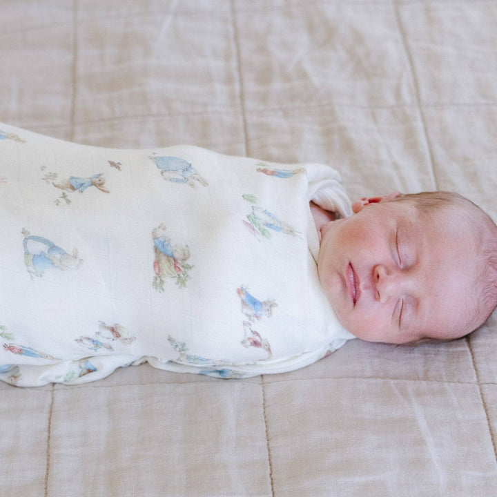 PETER RABBIT™ BAMBOO RAYON MUSLIN 2-PACK SWADDLES