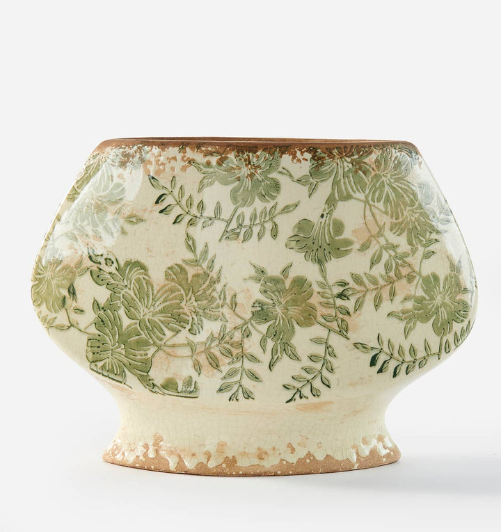 Stoneware Botanical Planter