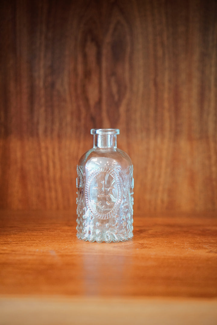 Fleur De Lis Glass Bottle