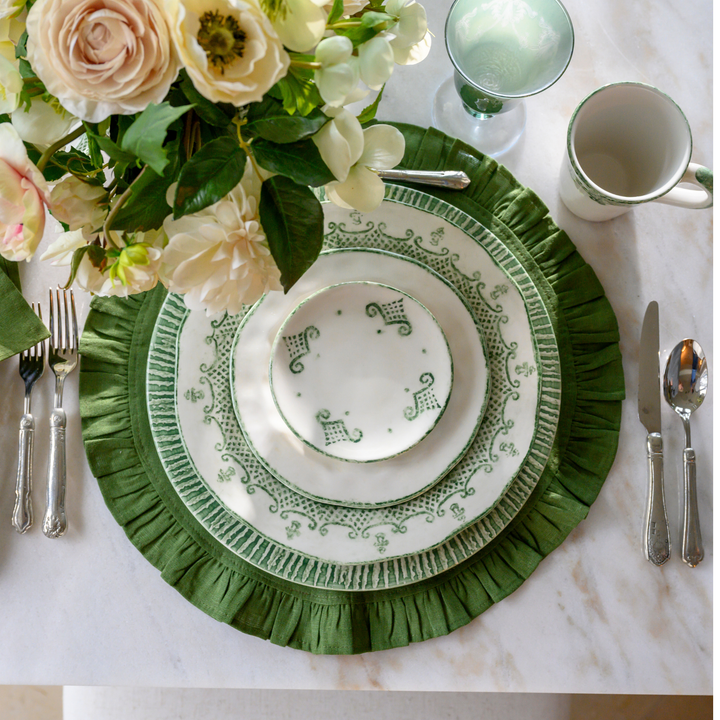 Arte Italica & Crown Linen Designs - Burano Bread / Canapé Plate - New Color