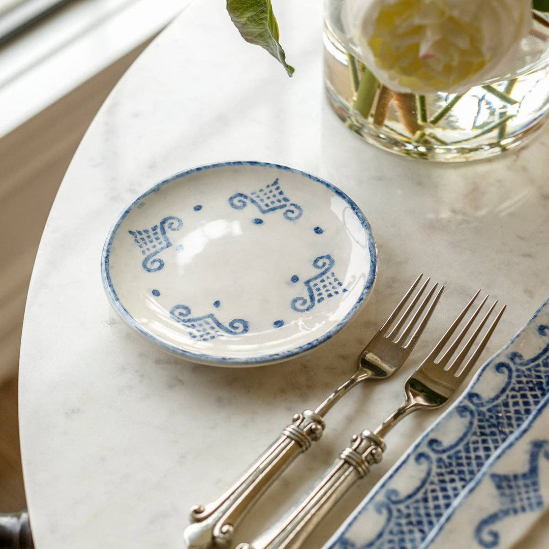Arte Italica & Crown Linen Designs - Burano Bread / Canapé Plate - New Color