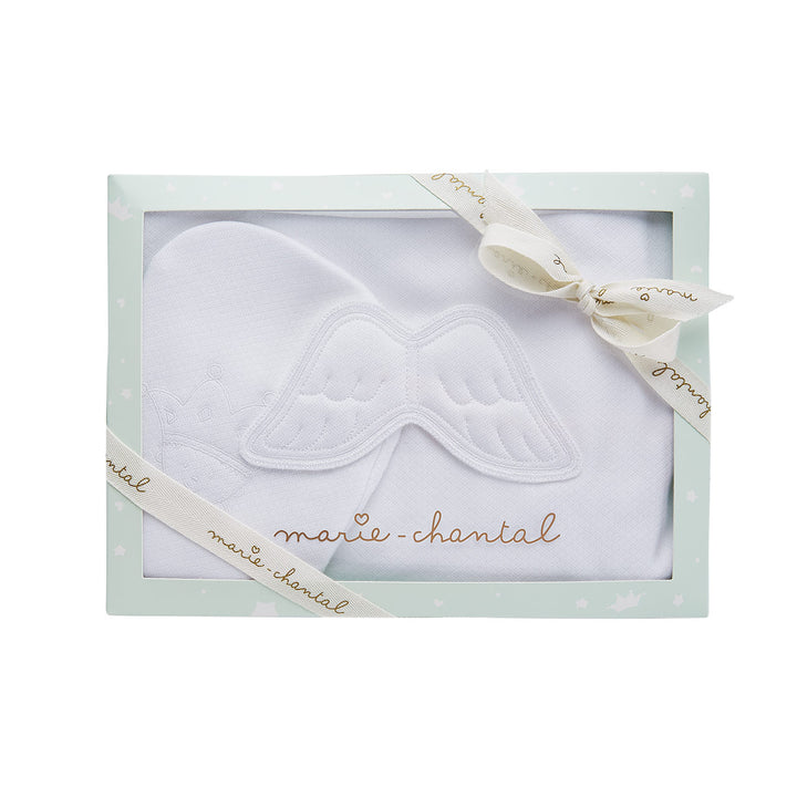ANGEL WING BATH TIME GIFT SET IN WHITE