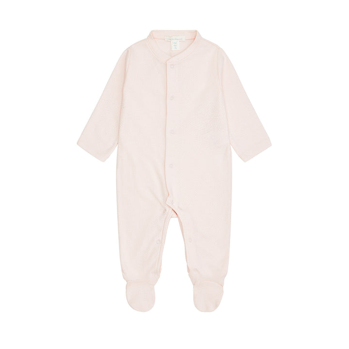 ANGEL WING POINTELLE SLEEPSUIT IN PINK