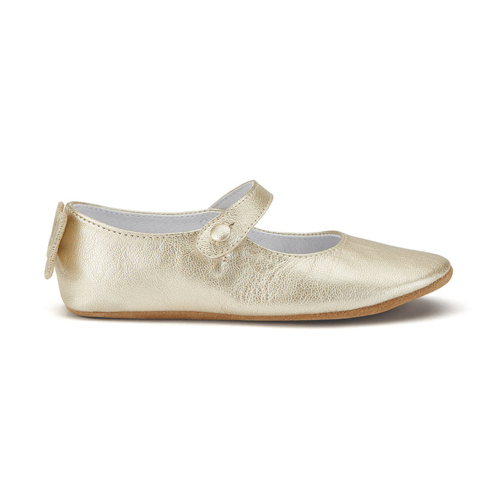 THE OLYMPIA ANGEL WING SLIPPER IN GOLD