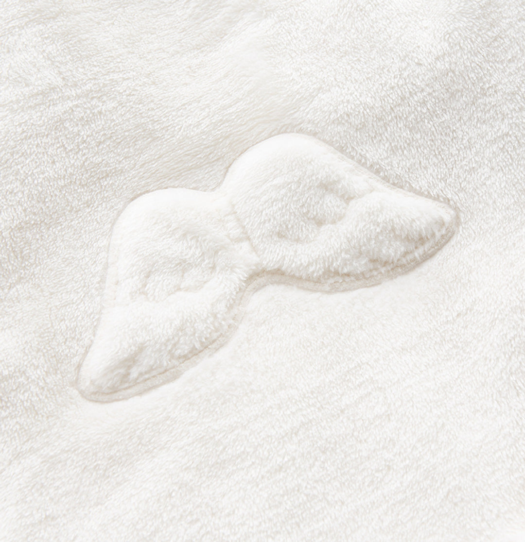 ANGEL WING FLEECE ROBE IN WHITE