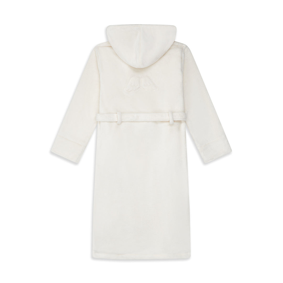 ADULT ANGEL WING FLEECE ROBE IN WHITE